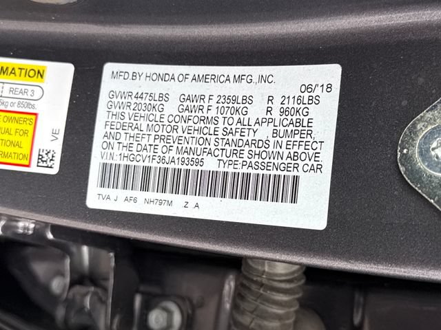 Certified 2018 Honda Accord Sport image 17