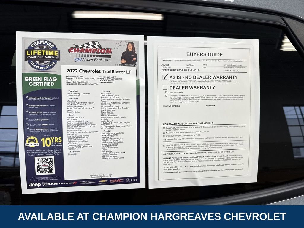 Used 2022 Chevrolet TrailBlazer LT w/ Convenience Package image 43