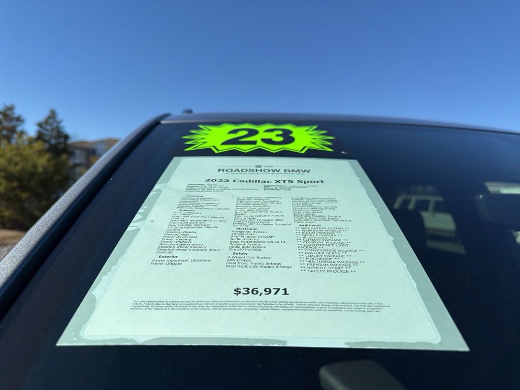 Used 2023 Cadillac XT5 Sportv w/ Platinum Package image 16