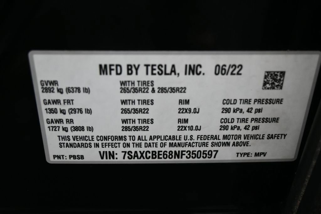 Used 2022 Tesla Model X Plaid AWD/4WD image 11
