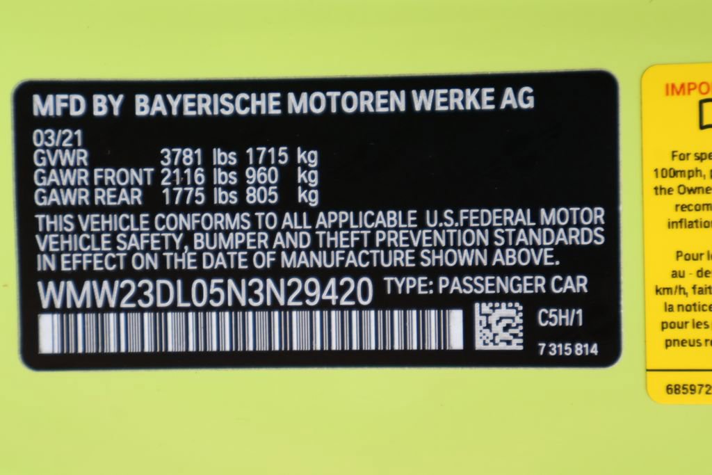 Used 2022 MINI Cooper Convertible w/ Premium Package FWD image 44