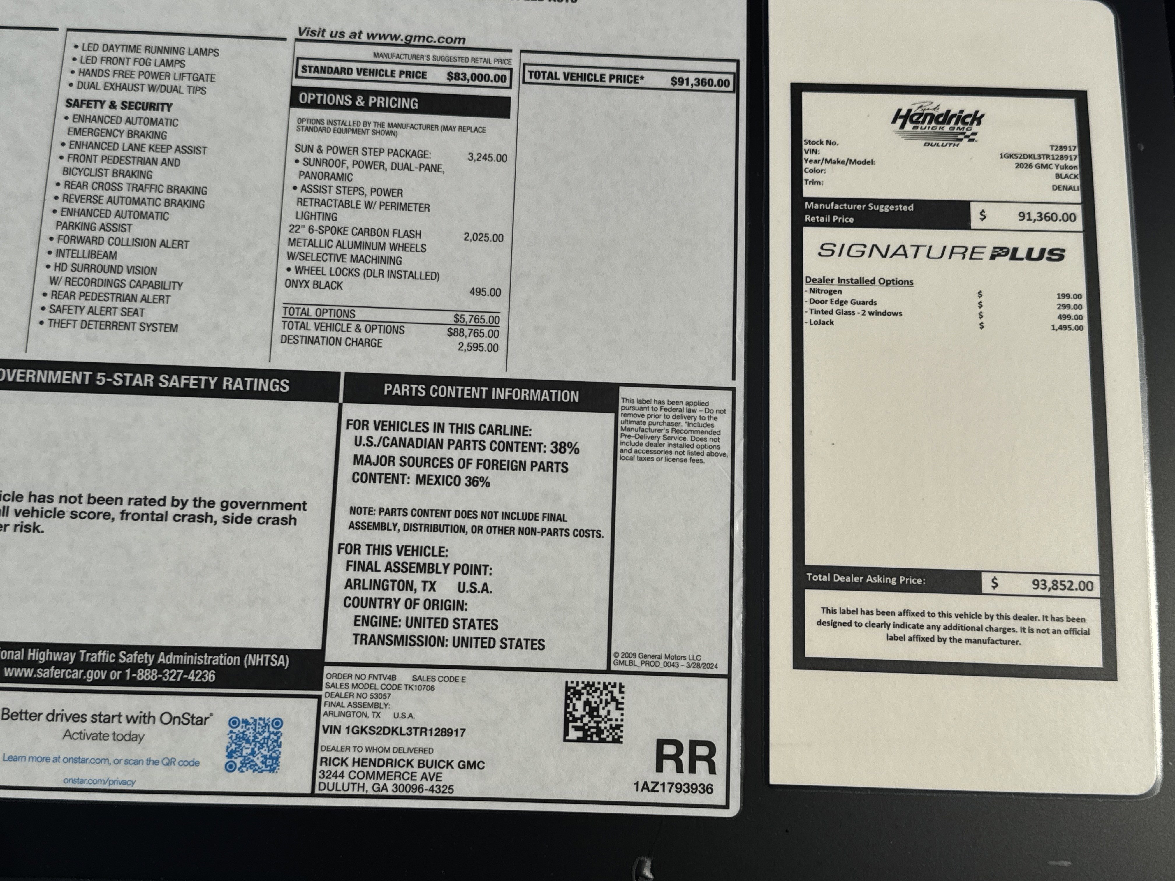 New 2026 GMC Yukon Denali w/ Sun & Power Step Package image 39