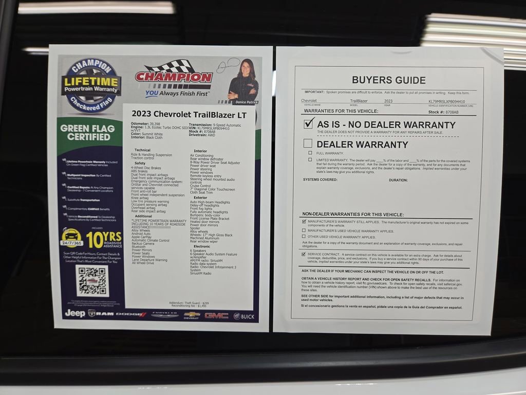 Certified 2023 Chevrolet TrailBlazer LT image 44