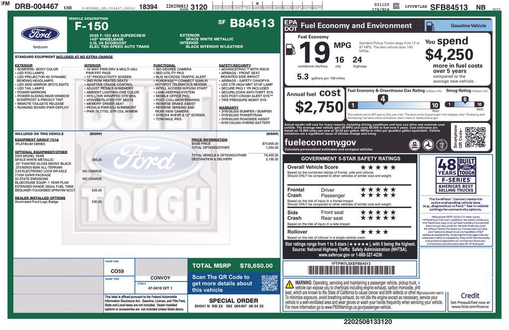 Used 2025 Ford F150 Platinum image 41