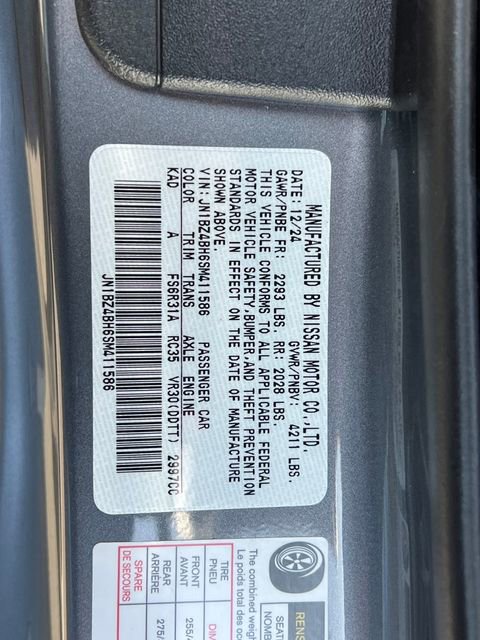 New 2025 Nissan Z Performance w/ Floor Mat Package image 26