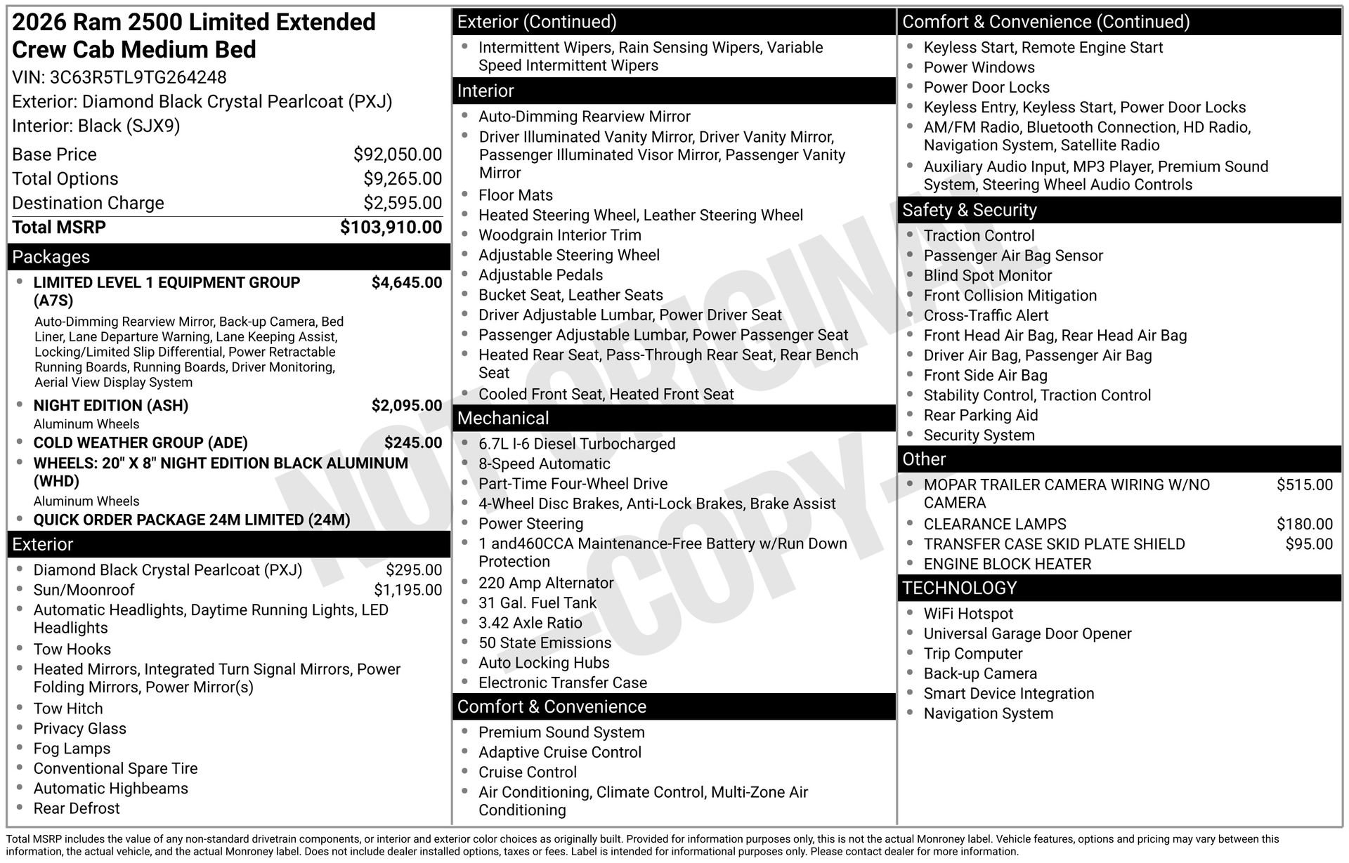 New 2026 RAM 2500 Limited image 3