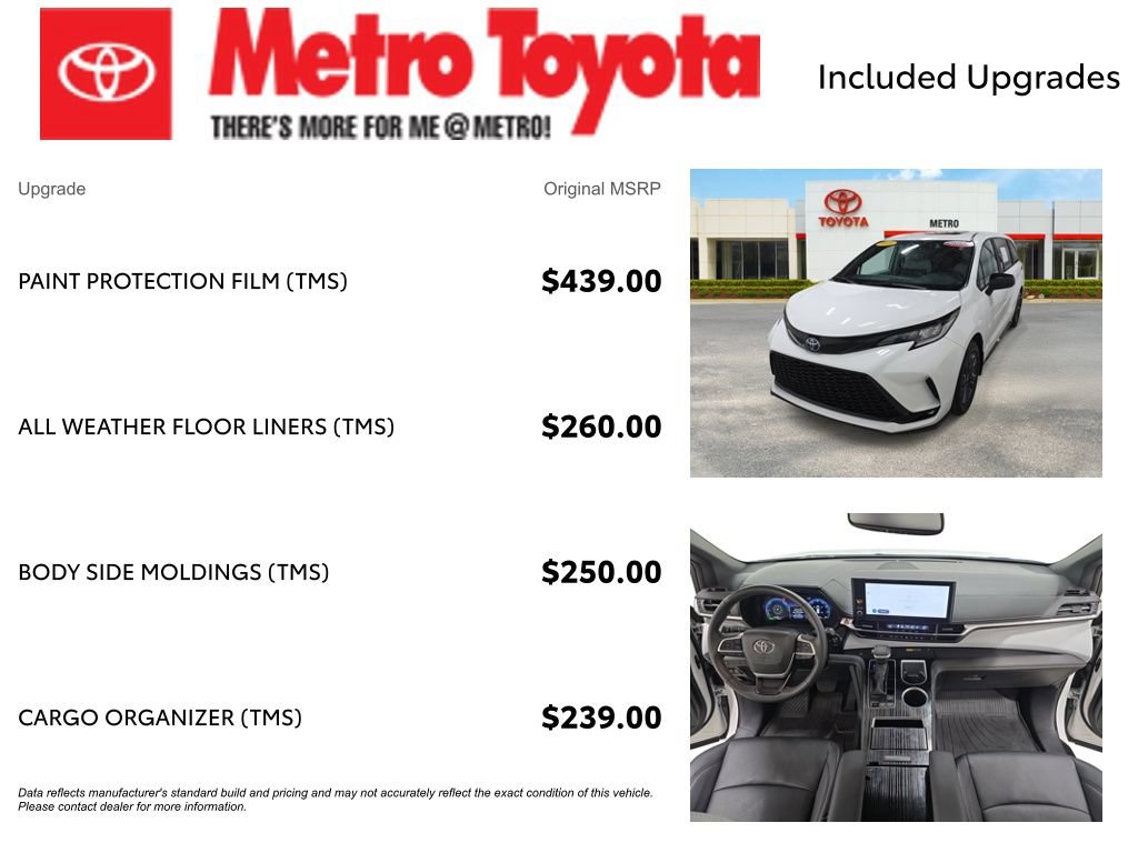 Certified 2025 Toyota Sienna XSE AWD/4WD image 4