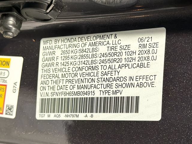 Used 2021 Honda Pilot Touring image 28