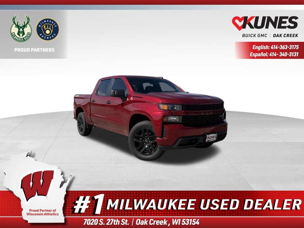 Used 2022 Chevrolet Silverado 1500 Custom w/ LPO, Blackout Package AWD/4WD image 1