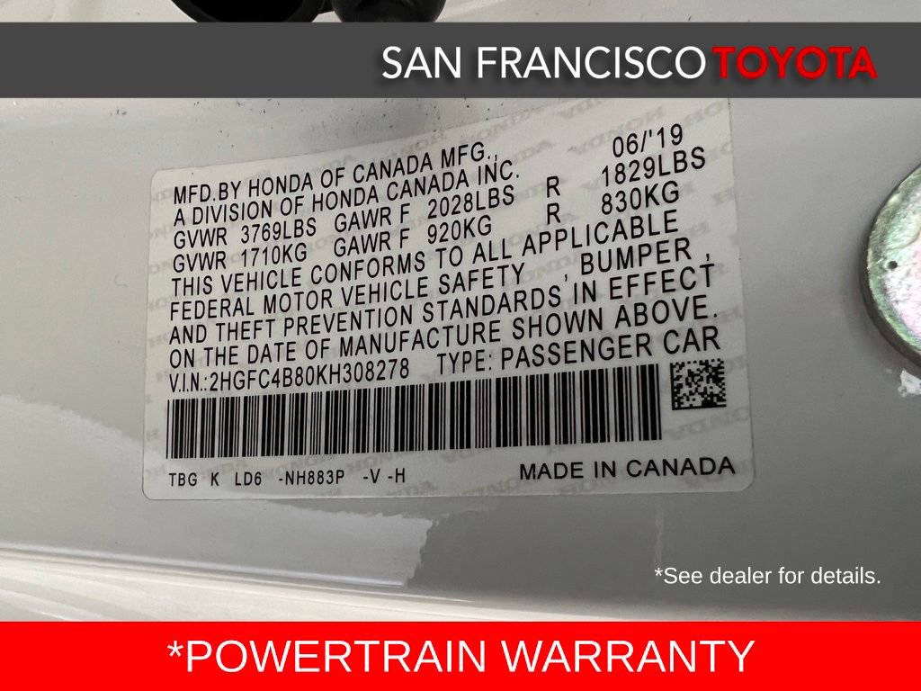 Used 2019 Honda Civic Sport image 32
