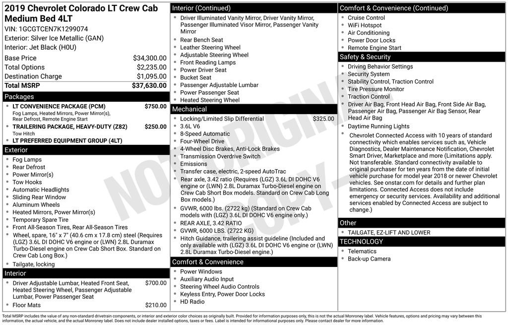 Used 2019 Chevrolet Colorado LT w/ LT Convenience Package image 28