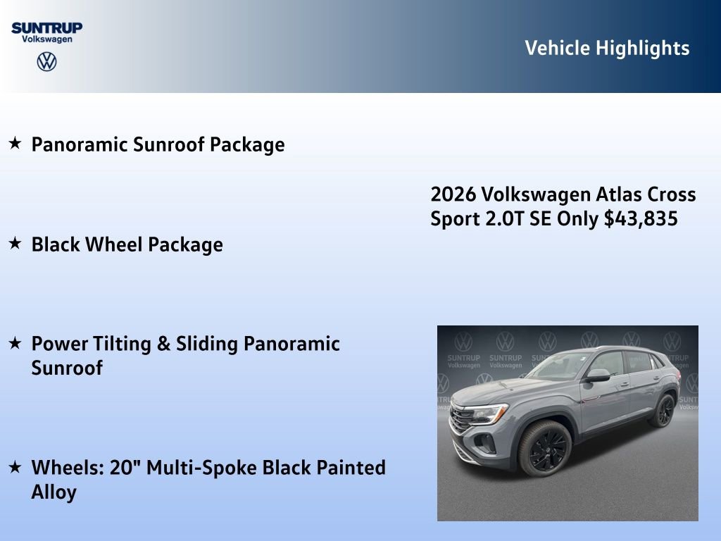 New 2026 Volkswagen Atlas Cross Sport SE image 7