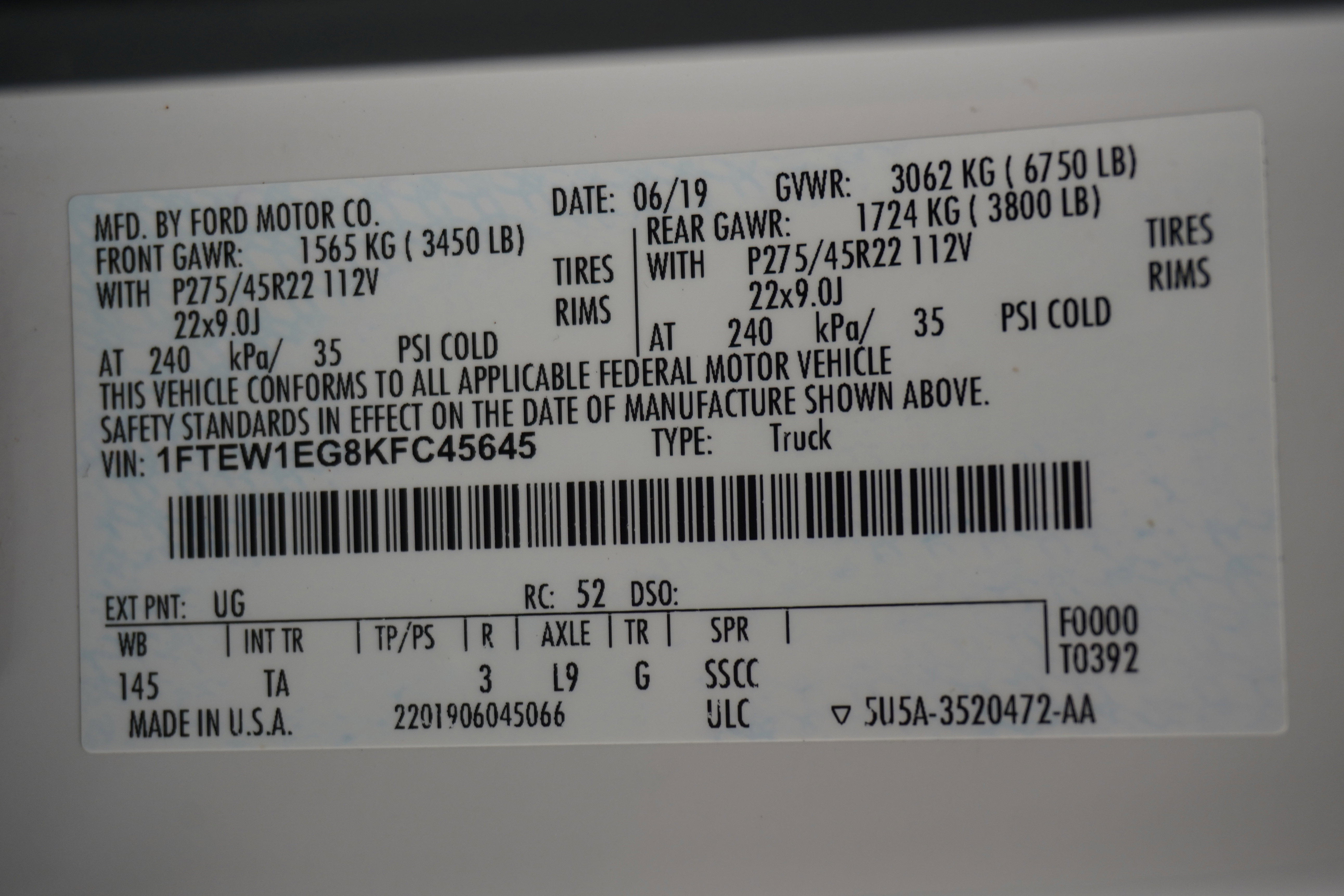 Used 2019 Ford F150 Limited w/ Trailer Tow Package image 35