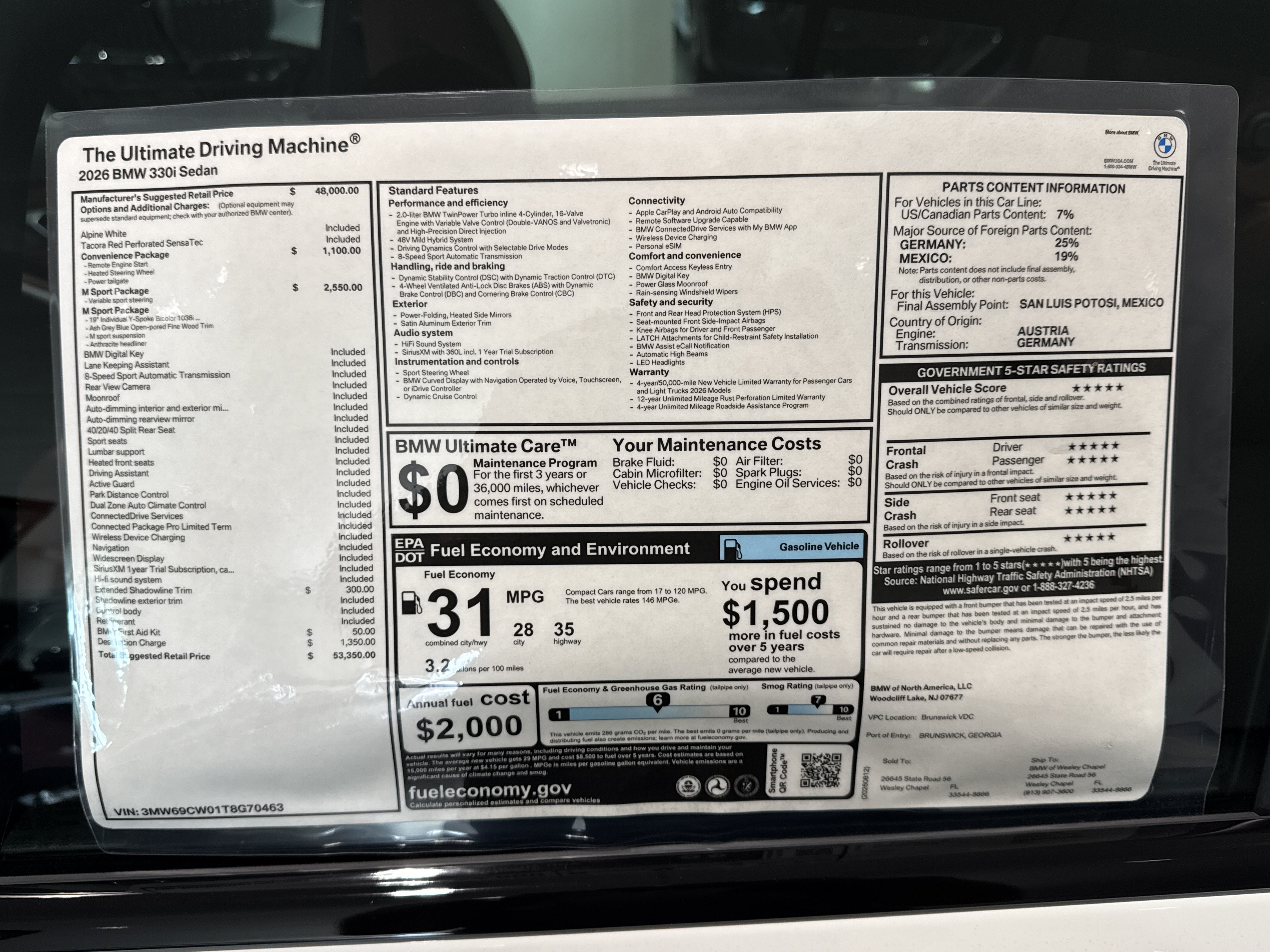 New 2026 BMW 330i Sedan RWD image 26