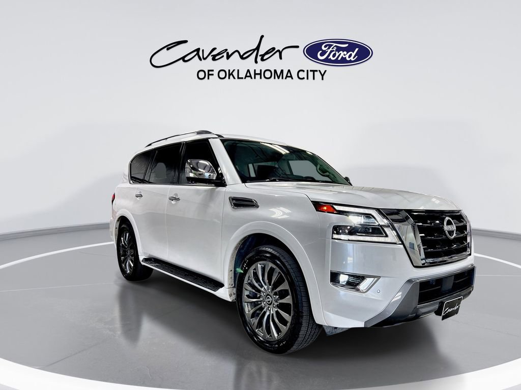 Used 2023 Nissan Armada Platinum w/ Captain's Chairs Package RWD image 2