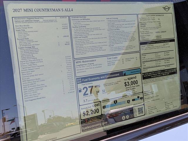 New 2027 MINI Cooper Countryman S w/ Comfort Package Max AWD/4WD image 17