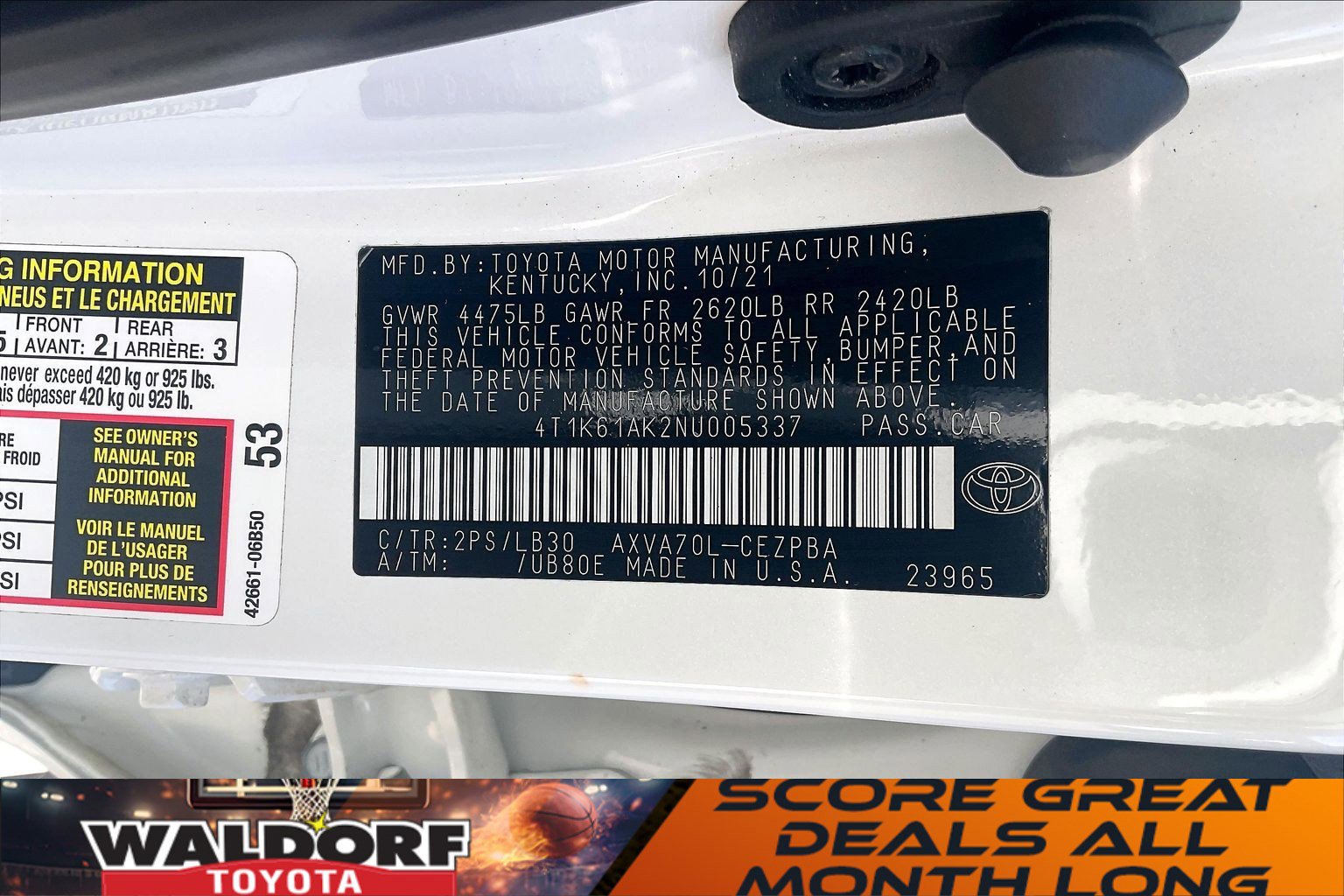 Used 2022 Toyota Camry XSE w/ Navigation Package image 37