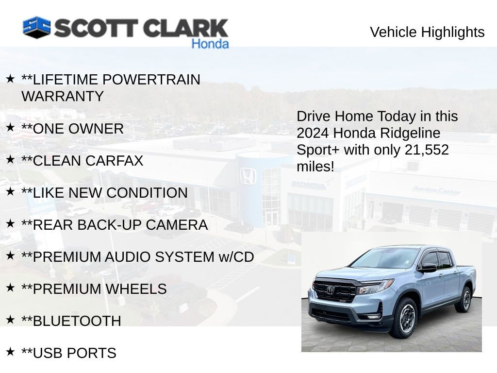 Used 2024 Honda Ridgeline Sport+ image 11