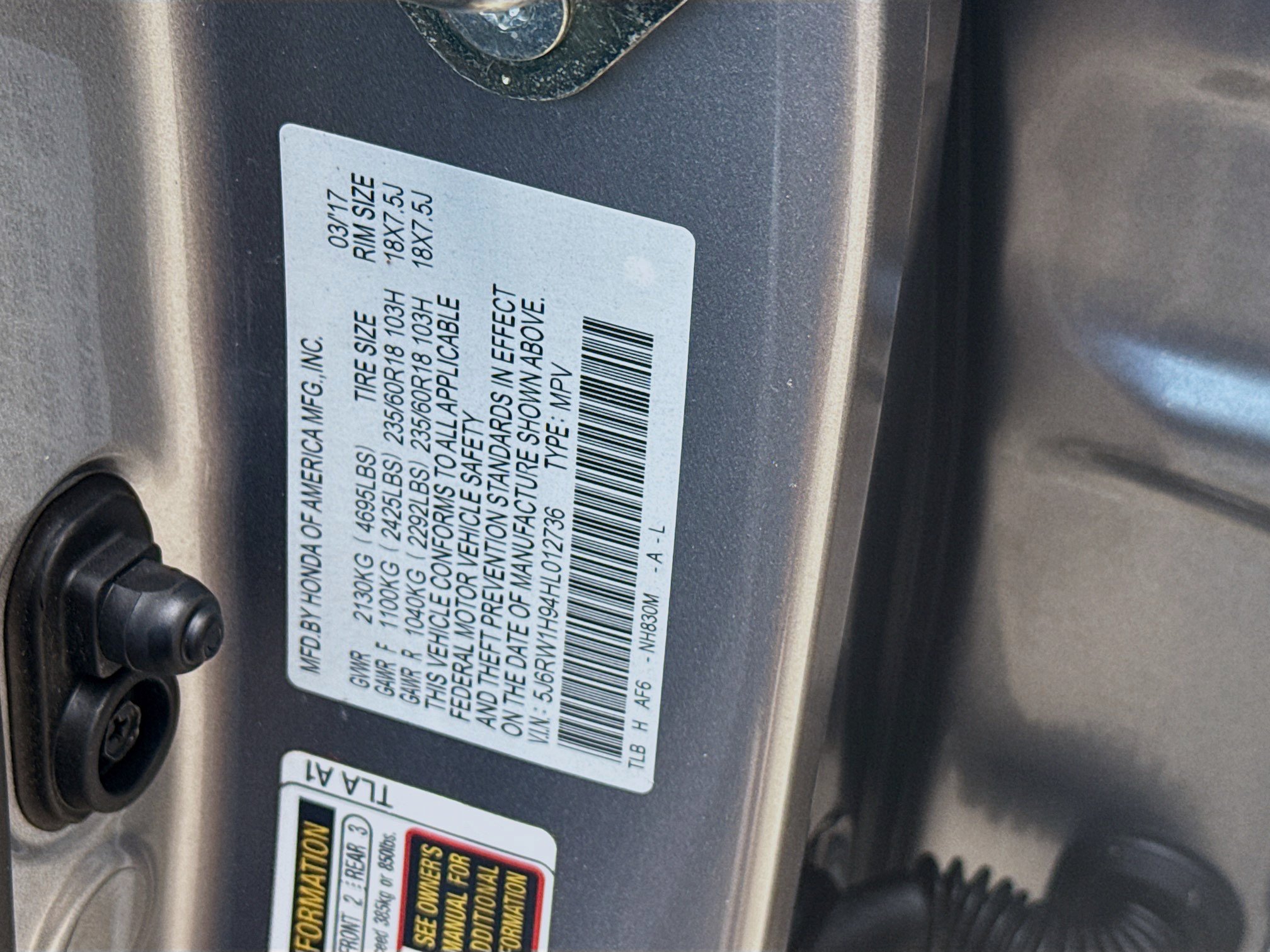 Certified 2017 Honda CR-V Touring image 38