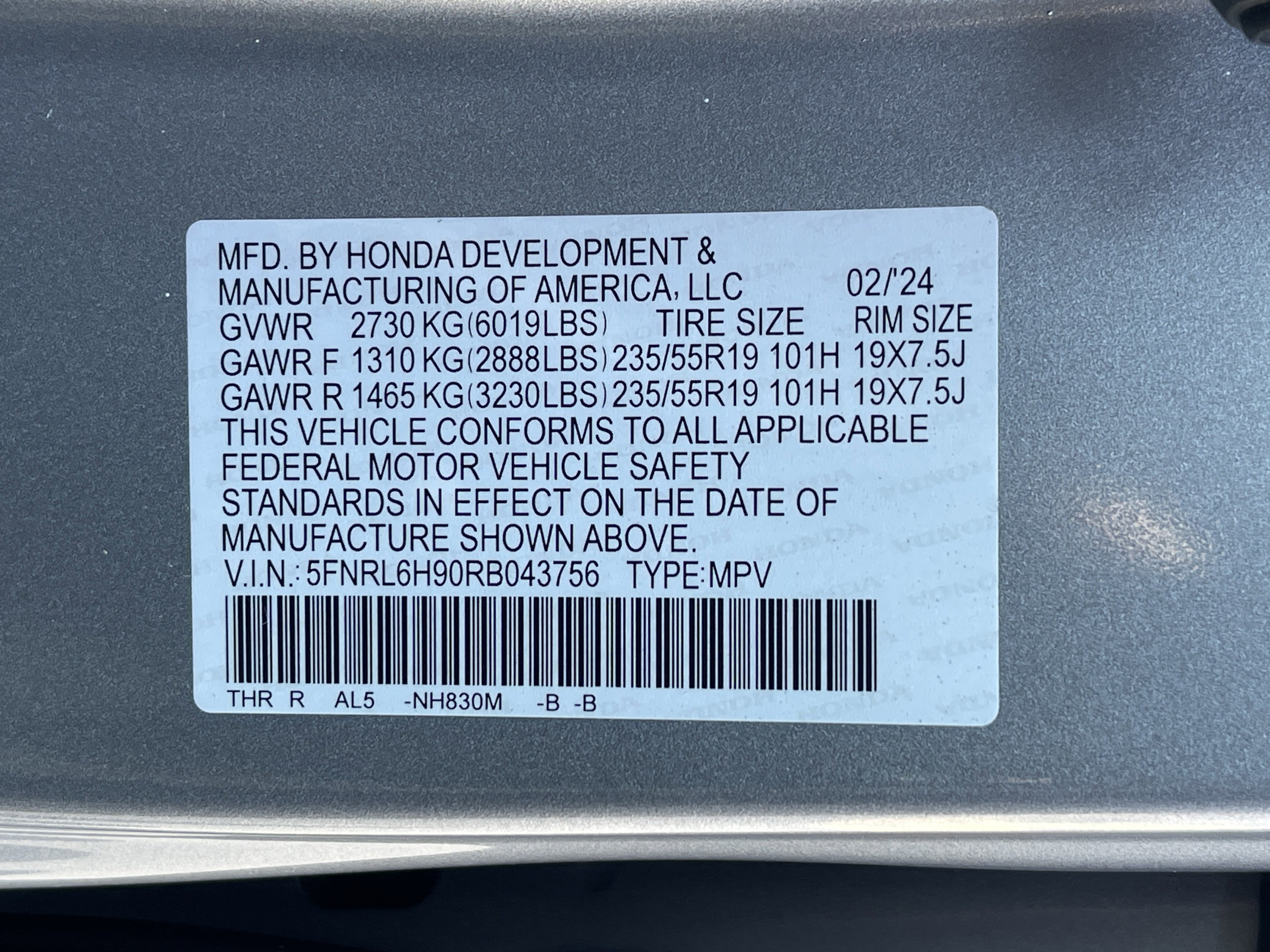 Certified 2024 Honda Odyssey Elite image 36