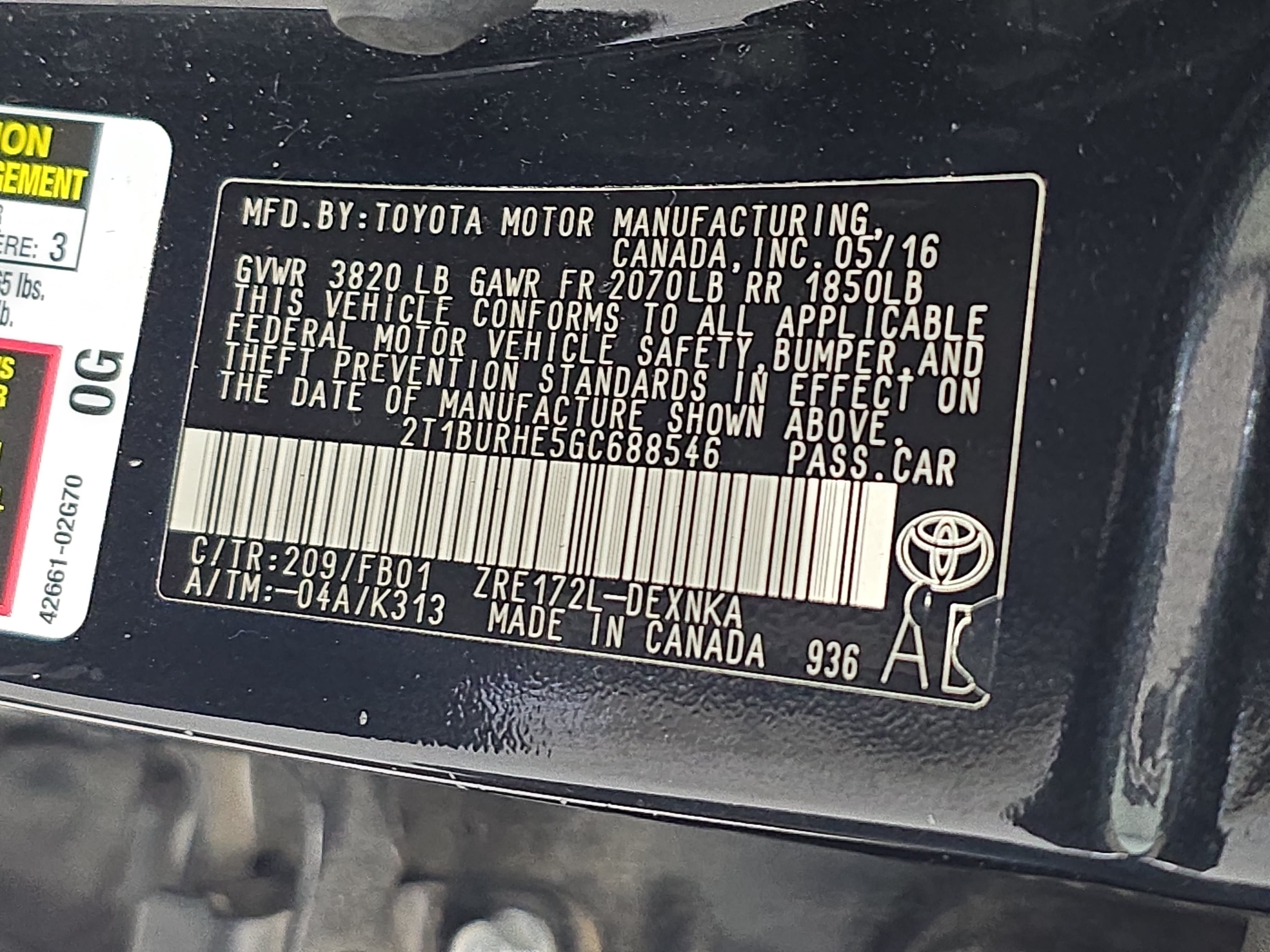 Used 2016 Toyota Corolla LE FWD image 33