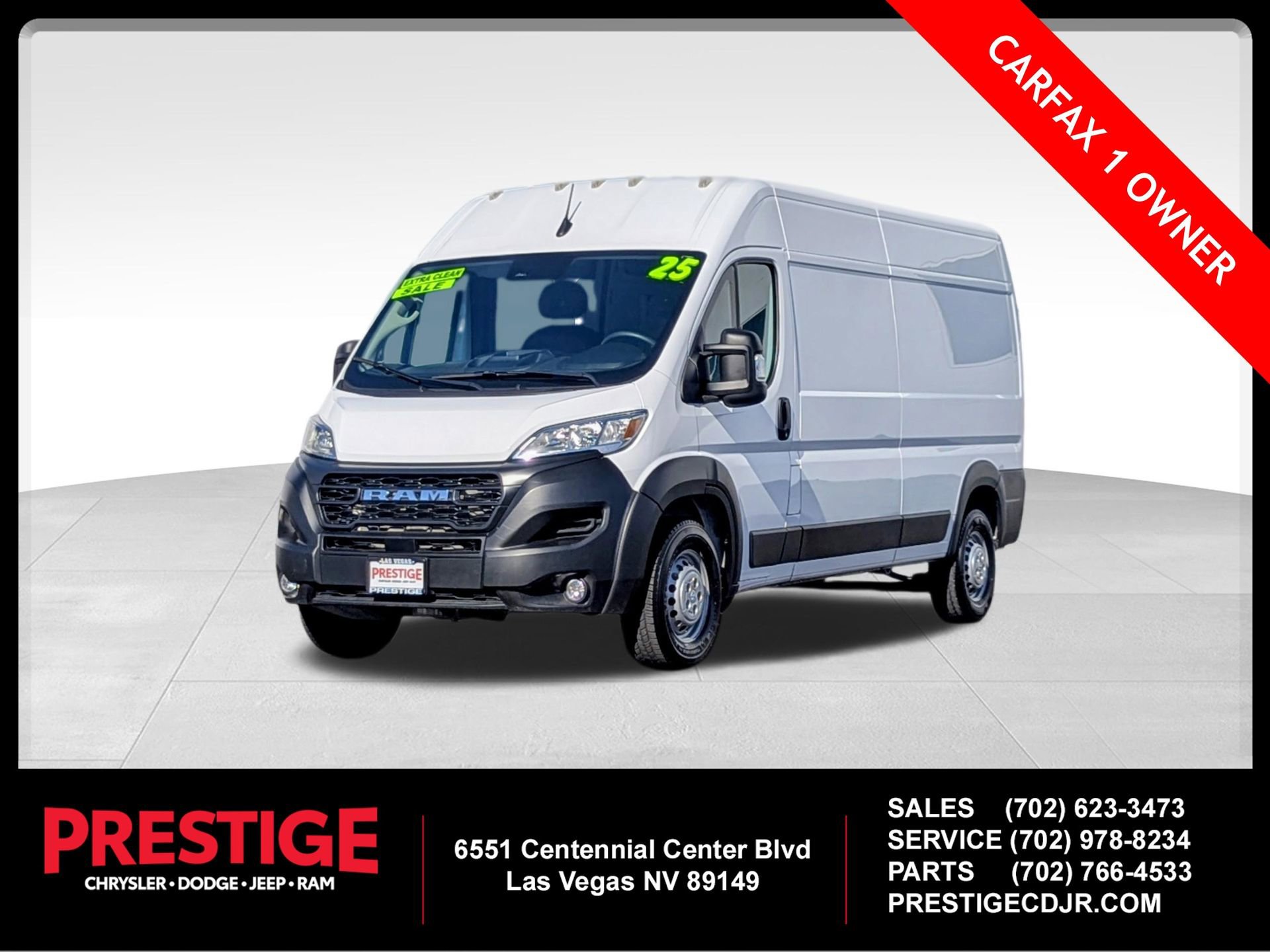 Used 2025 RAM ProMaster 2500 w/ Convenience Group FWD 360° Tour