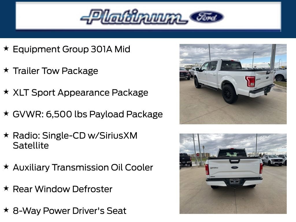 Used 2016 Ford F150 XLT w/ Equipment Group 301A Mid image 22