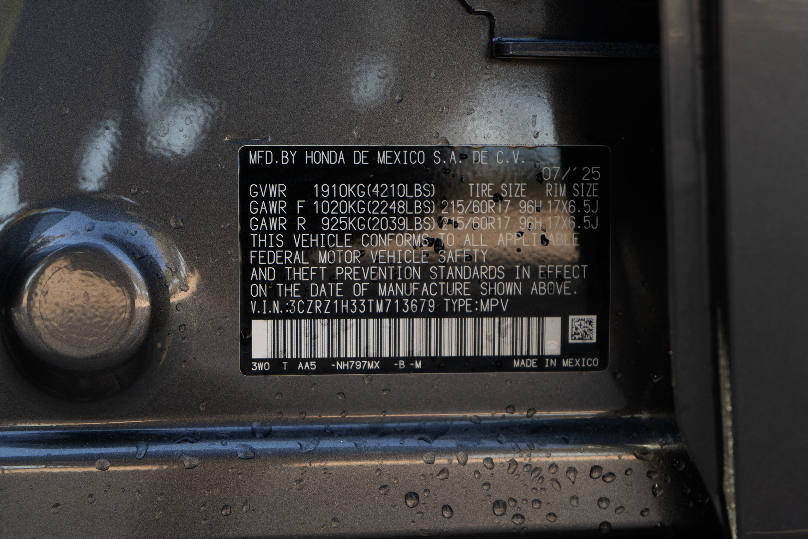 Certified 2026 Honda HR-V LX image 47