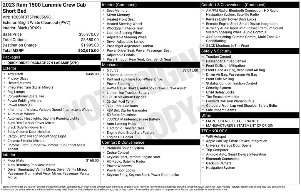 Used 2023 RAM 1500 Laramie image 29