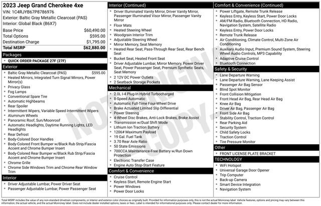 Used 2023 Jeep Grand Cherokee 4WD 4xe image 11