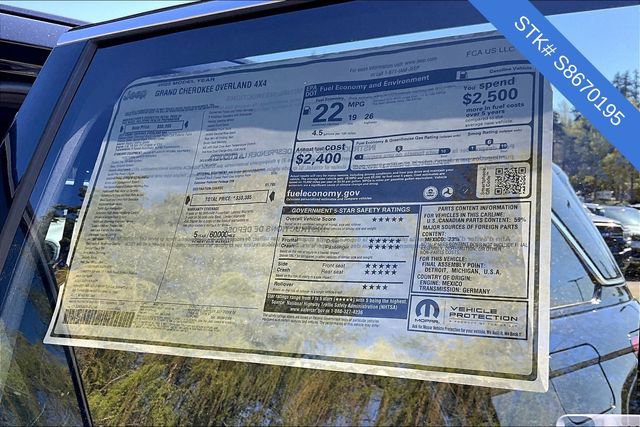New 2025 Jeep Grand Cherokee Overland image 5
