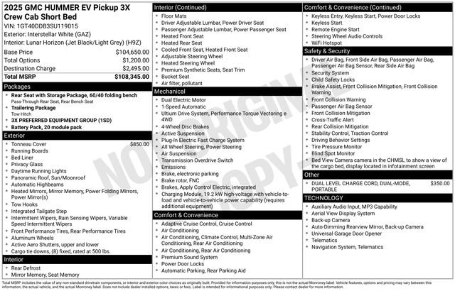 Used 2025 GMC Hummer EV 3X AWD/4WD image 15
