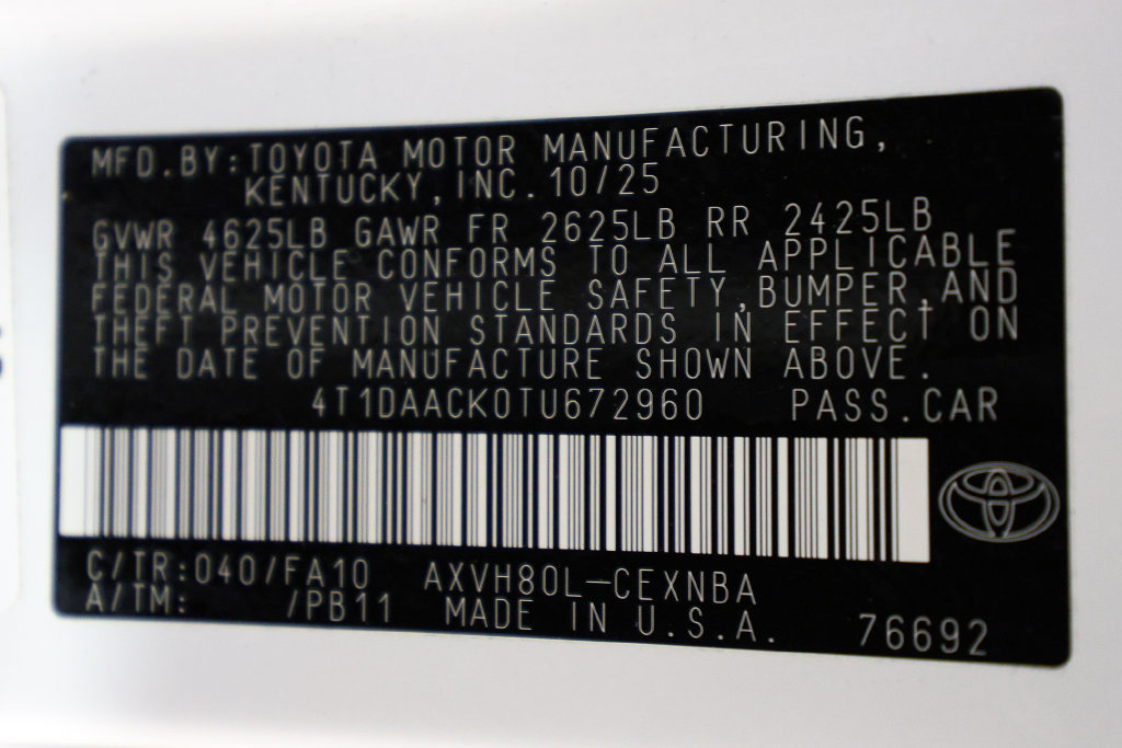 Used 2026 Toyota Camry LE w/ Convenience Package FWD image 44