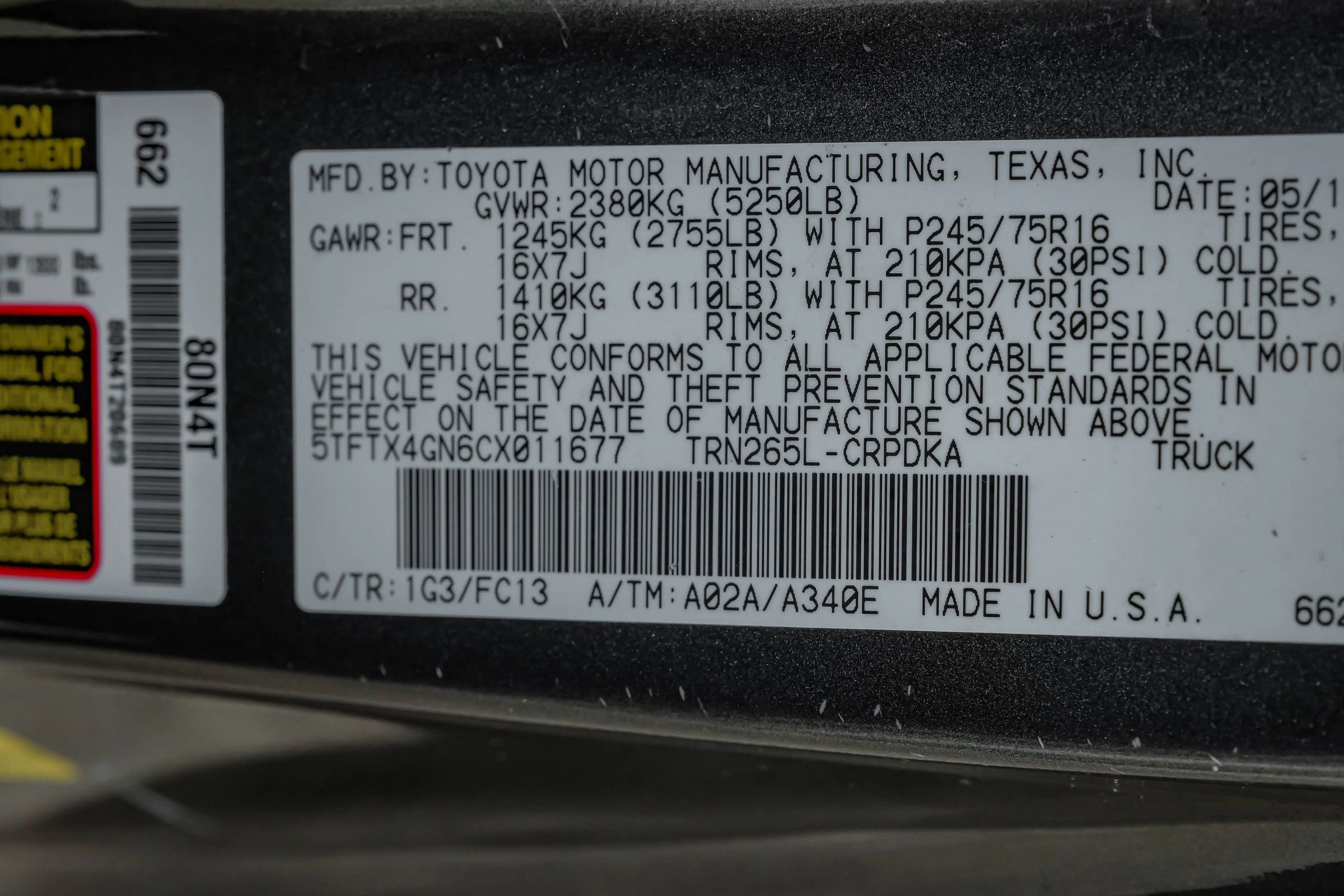 Used 2012 Toyota Tacoma PreRunner w/ SR5 Pkg RWD image 39