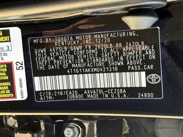 Used 2021 Toyota Camry SE FWD image 26