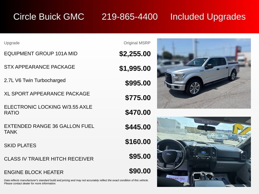 Used 2017 Ford F150 XL w/ Equipment Group 101A Mid AWD/4WD image 3
