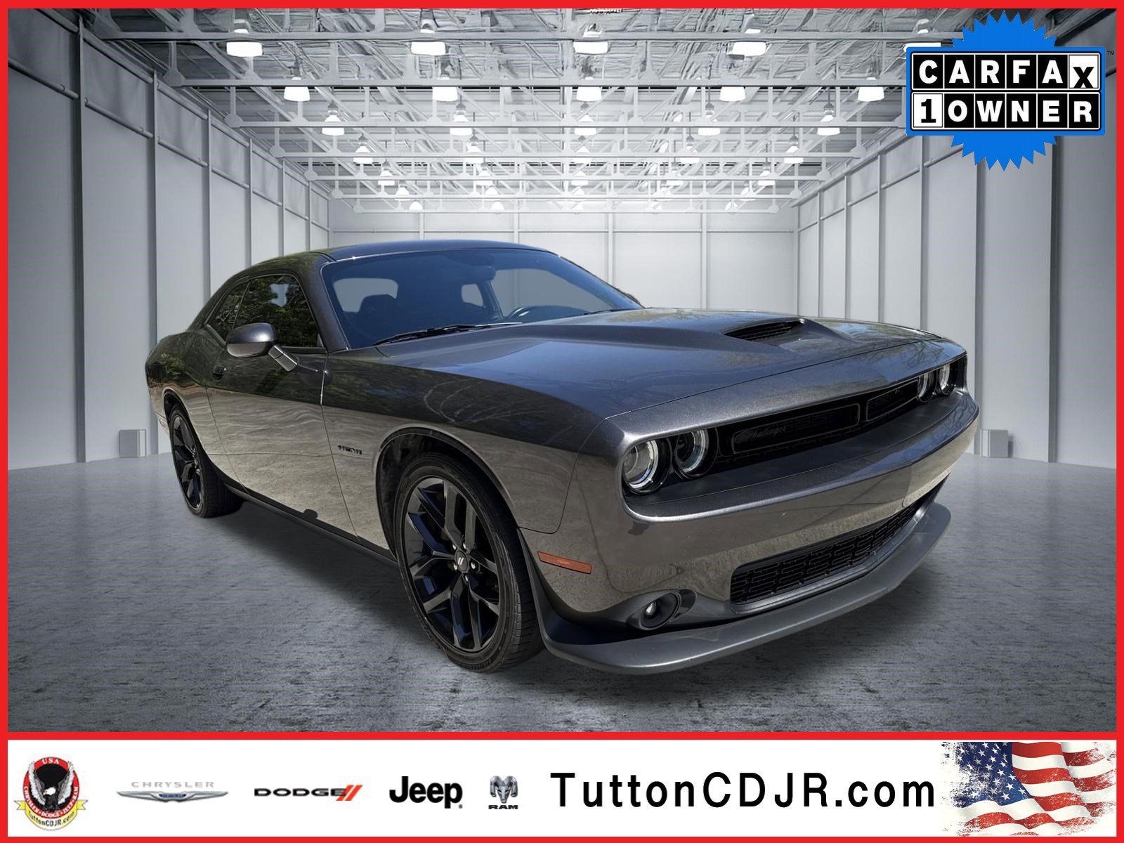 Used 2022 Dodge Challenger R/T w/ Blacktop Package RWD image 1