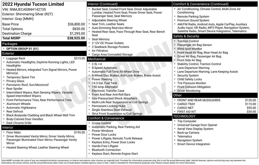 Used 2022 Hyundai Tucson Limited image 34