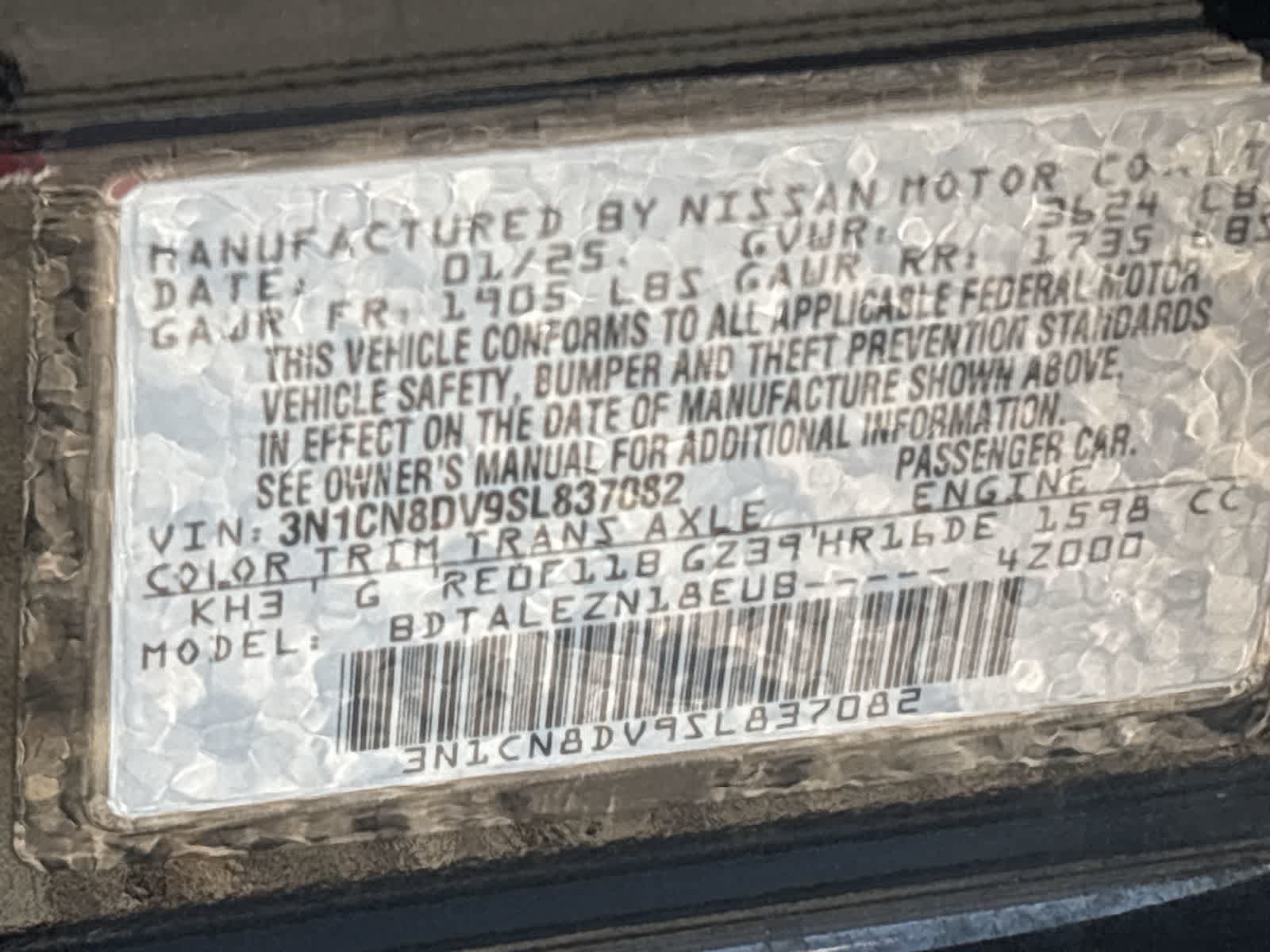 Used 2025 Nissan Versa S FWD image 23