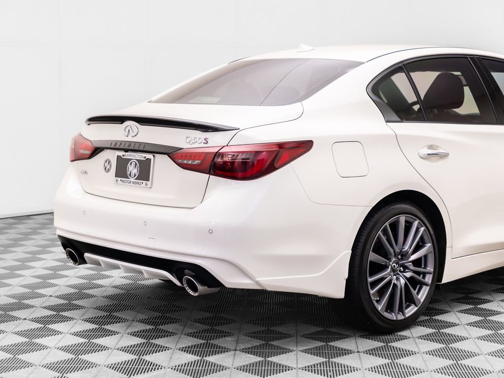 Used 2023 INFINITI Q50 Red Sport 400 w/ Carbon Fiber Package AWD/4WD image 38