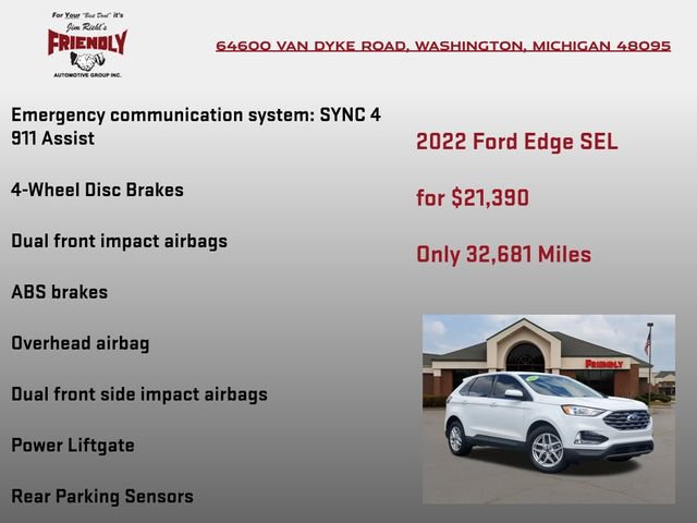 Used 2022 Ford Edge SEL w/ Convenience Package image 10