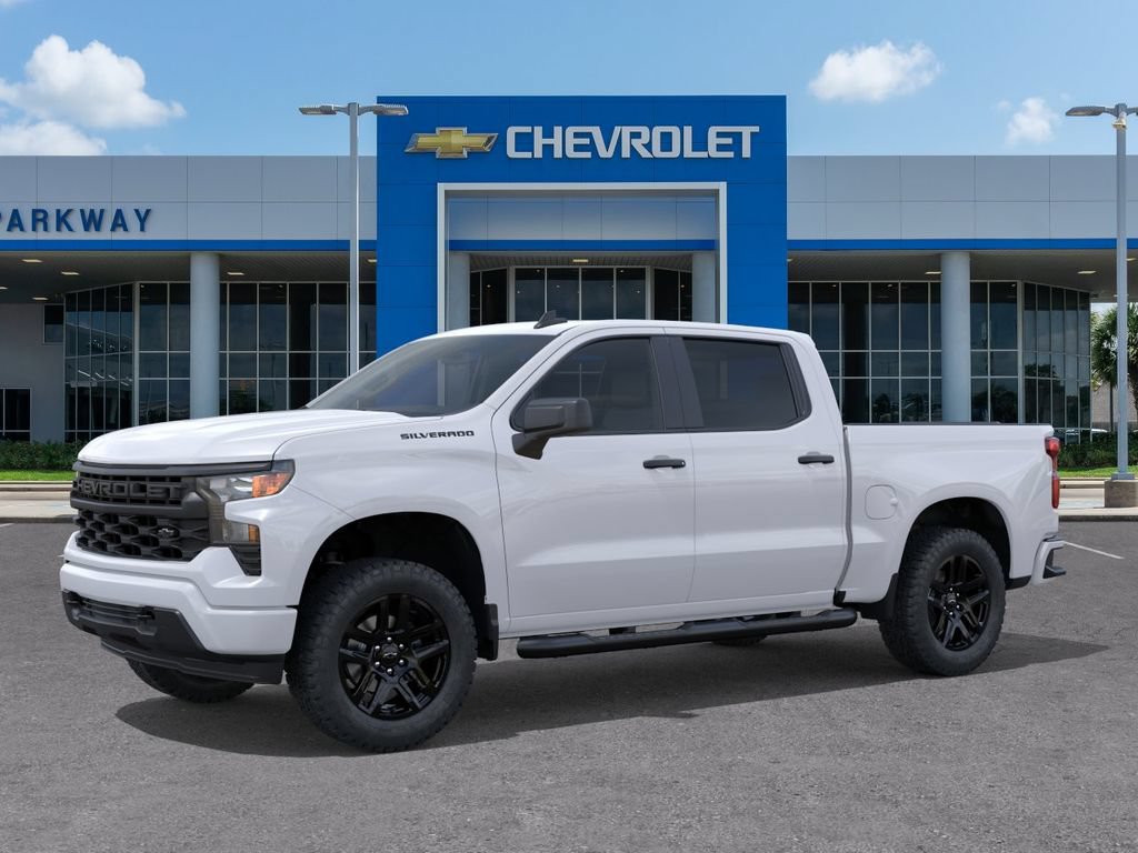 New 2026 Chevrolet Silverado 1500 Custom w/ Turbomax Blackout Package RWD image 2