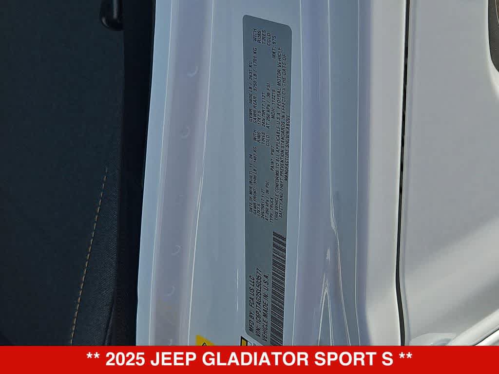 New 2025 Jeep Gladiator Sport AWD/4WD image 35