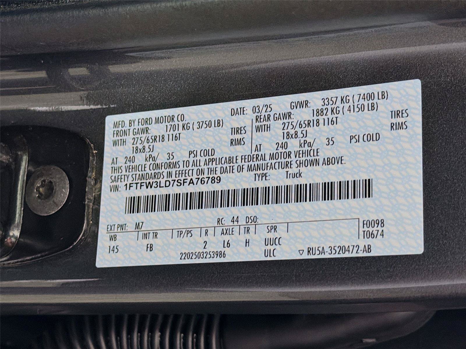 Used 2025 Ford F150 XLT w/ Equipment Group 302A MID AWD/4WD image 42
