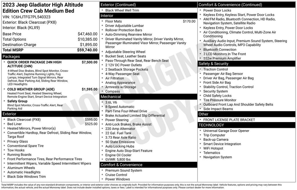 Used 2023 Jeep Gladiator Overland image 6