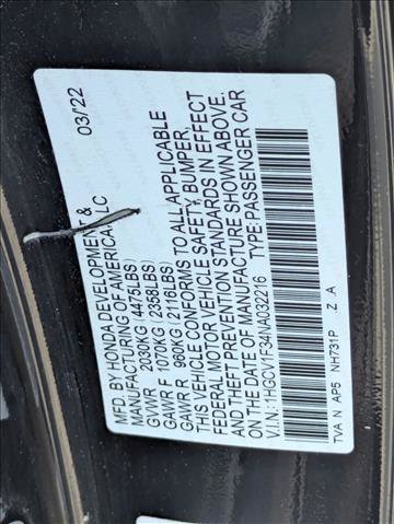 Certified 2022 Honda Accord Sport image 23