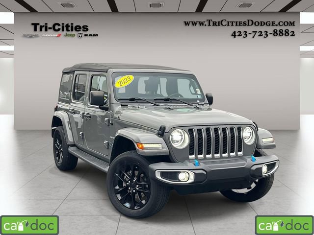 Used 2023 Jeep Wrangler Sahara 4xe w/ Cold Weather Group image 1