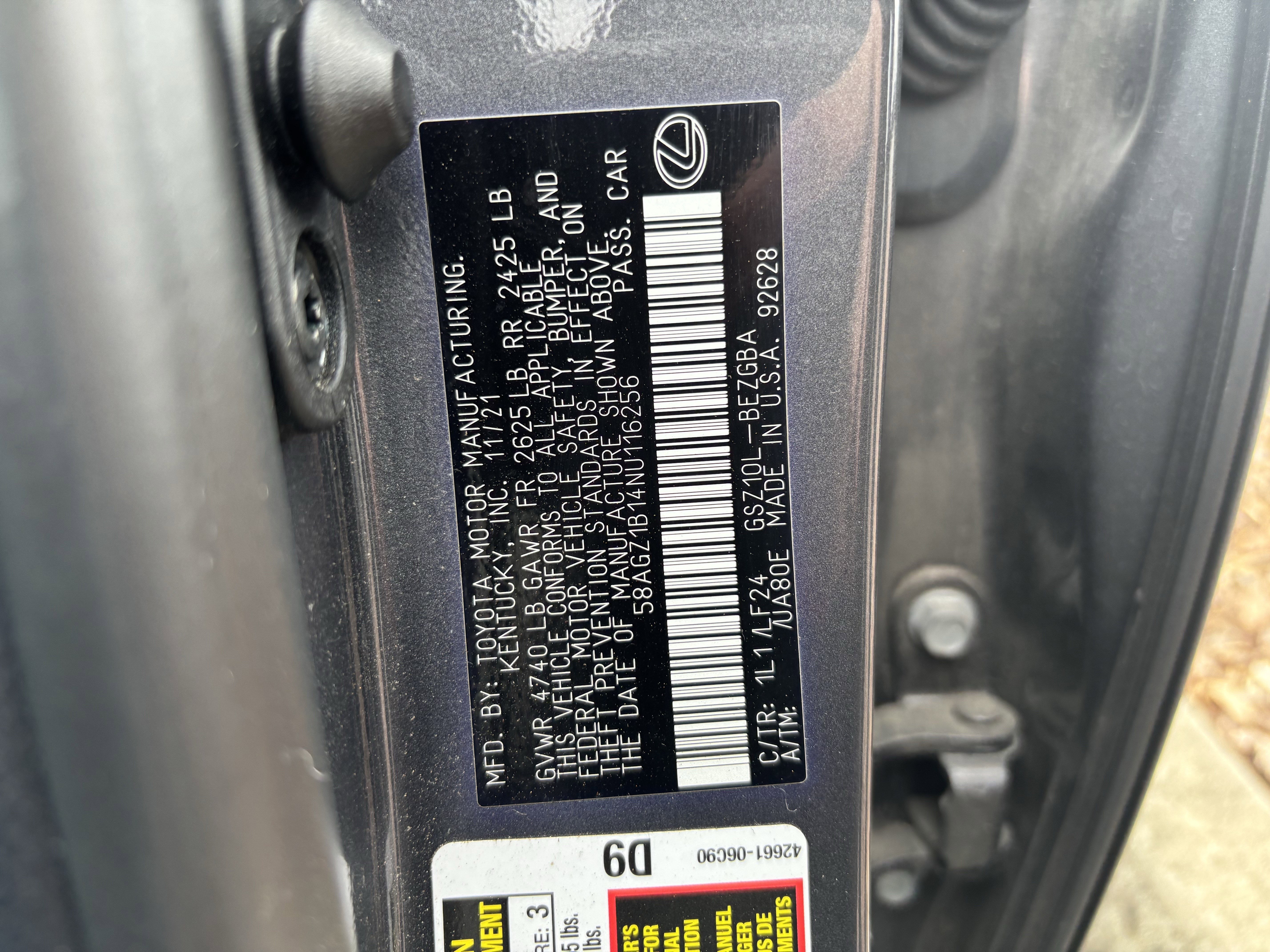 Used 2022 Lexus ES 350 F Sport image 37