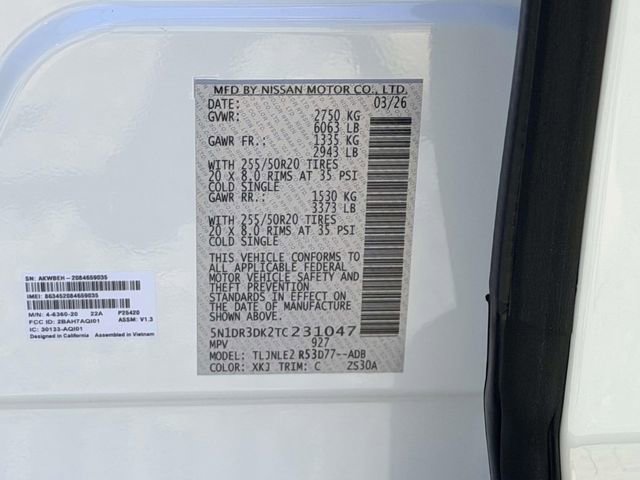 New 2026 Nissan Pathfinder Platinum AWD/4WD image 25