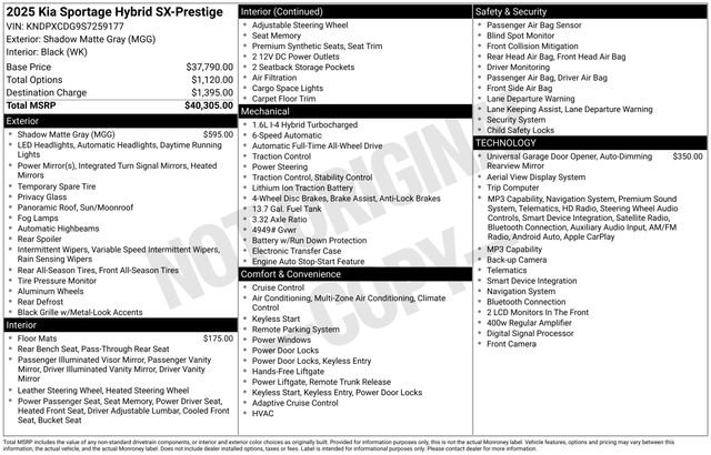 Certified 2025 Kia Sportage SX Prestige AWD/4WD image 24